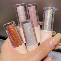 Fard à paupières liquide scintillant en gros sous marque privée, effet diamant irisé, maquillage longue tenue et anti-bavures, cosmétiques en vrac