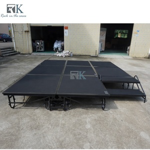 เวทีพกพา RK ปรับระดับได้ สำหรับงานกลางแจ้ง คอนเสิร์ต งานแต่งงาน ทำจากเหล็ก พับเก็บได้ แข็งแรง ทนทาน ติดตั้งง่าย - Product Image 2