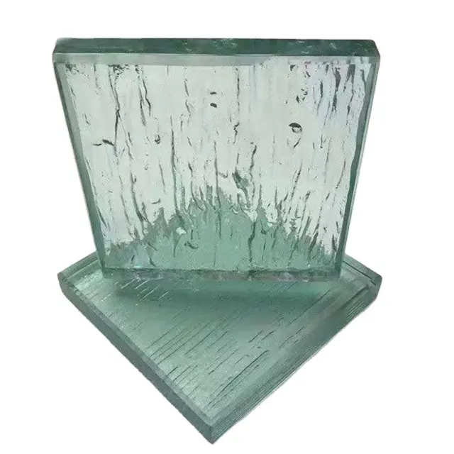 customized design For Table textured patterned Casting Glass