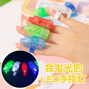 Led Finger Light Colorful <b>Illuminated</b> Ring Light For Party Toy Plastic Material - Product Image 1