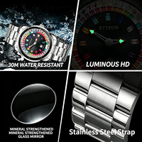 Montre à quartz Lucky 7 Seven FTTPON, Dieu des joueurs, nouvelle arrivée, design luxueux, étanche, en acier inoxydable, pour hommes, Reloj