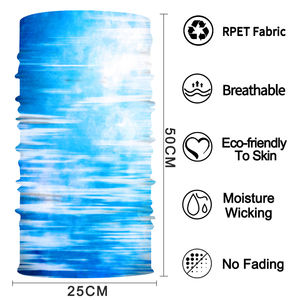 उच्च गुणवत्ता अपf50 + योग हेडबैंड 4-वे खिंचाव जाल बर्फ रेशम कपड़े विरोधी हेडस्कार्फ पॉलिएस्टर यूनिसेक्स - Product Image 6