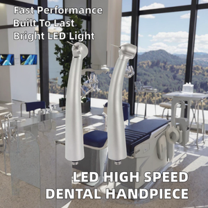 Pièce à main dentaire à haute vitesse à turbine, en acier chirurgical, avec LED auto-éclairante et bouton-poussoir, personnalisable OEM, modèle MT-M900L - Product Image 2