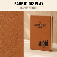 Libro de Visitas Personalizado para Cabina, Cuaderno de Cuero Grabado, Diario Personalizado, Regalo de Cuero Personalizado, Diario de Cuero Sintético
