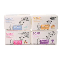 Jabón de leche de cabra Classic White Bar Soap, cremoso y suave para limpieza diaria.