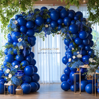 50 ballons de fête de remise de diplôme en latex bleu foncé de 12 pouces, guirlande de ballons bleus, arches de ballons comme décorations pour fête d'anniversaire