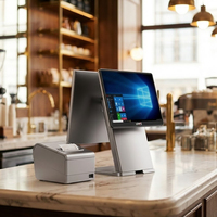 Terminal de point de vente intelligent OEM/ODM 15,6 pouces, processeur Intel Core i3 i5, Windows 11, caisse enregistreuse de bureau pour supermarché