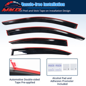 Viseras para Ventanas de Lexus IS250 IS350 06-13 y 08-14 IS F, Protector Solar y de Lluvia Acrílico, 4 Piezas - Product Image 4