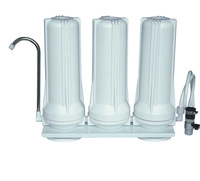 V17 Purificateur d'eau portable à ultrafiltration à 3 étages Boîtier en plastique Fonctionnement manuel Utilisation domestique Fonction autonettoyante