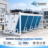 Condenseur Com-Energy - Condenseur à air refroidi haute efficacité FNV/W avec tubes en cuivre, ailettes en aluminium et ventilateurs axiaux