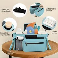 Organisateur de poussette universel bleu premium sur mesure pour couches, vente en gros directe usine