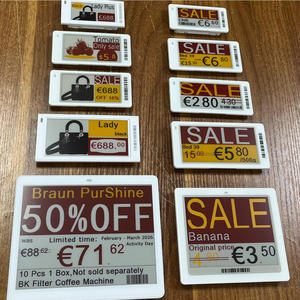 electronic shelf label frame price tag esl labels 2.13 inch 4 color Smart Retail ESL Solution E <b>Paper</b> Display price tag mall - Product Image 1