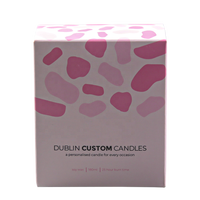 Boîte d'emballage en carton pliable personnalisée avec logo pour cosmétiques, bougies, soins de la peau et cadeaux