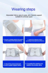 Ceinture de soutien lombaire respirante, correcteur de posture réglable, attelle pour soulager les douleurs du bas du dos - Product Image 2