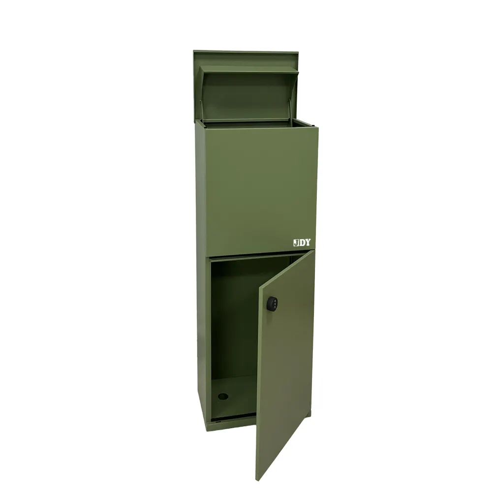 JDY Modern Outdoor Mailbox Contemporary Express Postal Service Parcel Drop Box Wall-Mounted Style