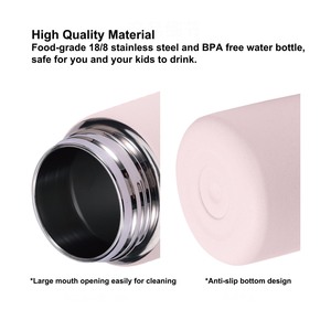 Nouvelle gourde enfant 2026 de 473 ml au design mignon, sans BPA, en acier inoxydable avec paille pour l'école - Product Image 4