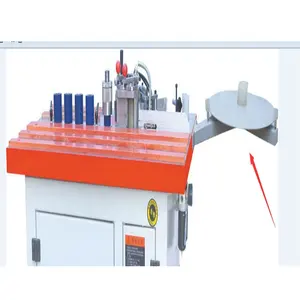 Cinta automática de alta calidad de 220V para cortar madera contrachapada, borde de melamina, máquina cortadora de chapa