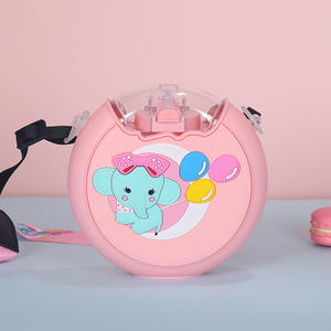 Botella de Agua Infantil con Pajita de Dibujos Animados, Estilo Nuevo 2021, 380 ml, Linda para Niños de Jardín de Infancia - Product Image 3