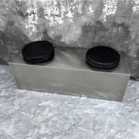 Table pliable en acier inoxydable de style industriel, durable et écologique, pour les cafés, les salons de thé, les hôtels, les salles à manger et les ateliers