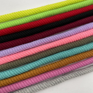 สายรัดคอตตอน7มม. สีแฟชั่นพร้อมปลายเชือกผูกคอตตอนแบบกำหนดเองสำหรับเชือกผูกรองเท้าแบบมีฮู้ด - Product Image 5