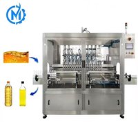 Machine de remplissage automatique d'huile d'olive comestible de tournesol de palmier en plastique PET pour la cuisson