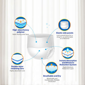ผ้าอ้อมผู้ใหญ่แบบสวม Kaida สำหรับผู้หญิง ลายพิมพ์น่ารัก ระบายอากาศได้ดี ซึมซับสูง - Product Image 4
