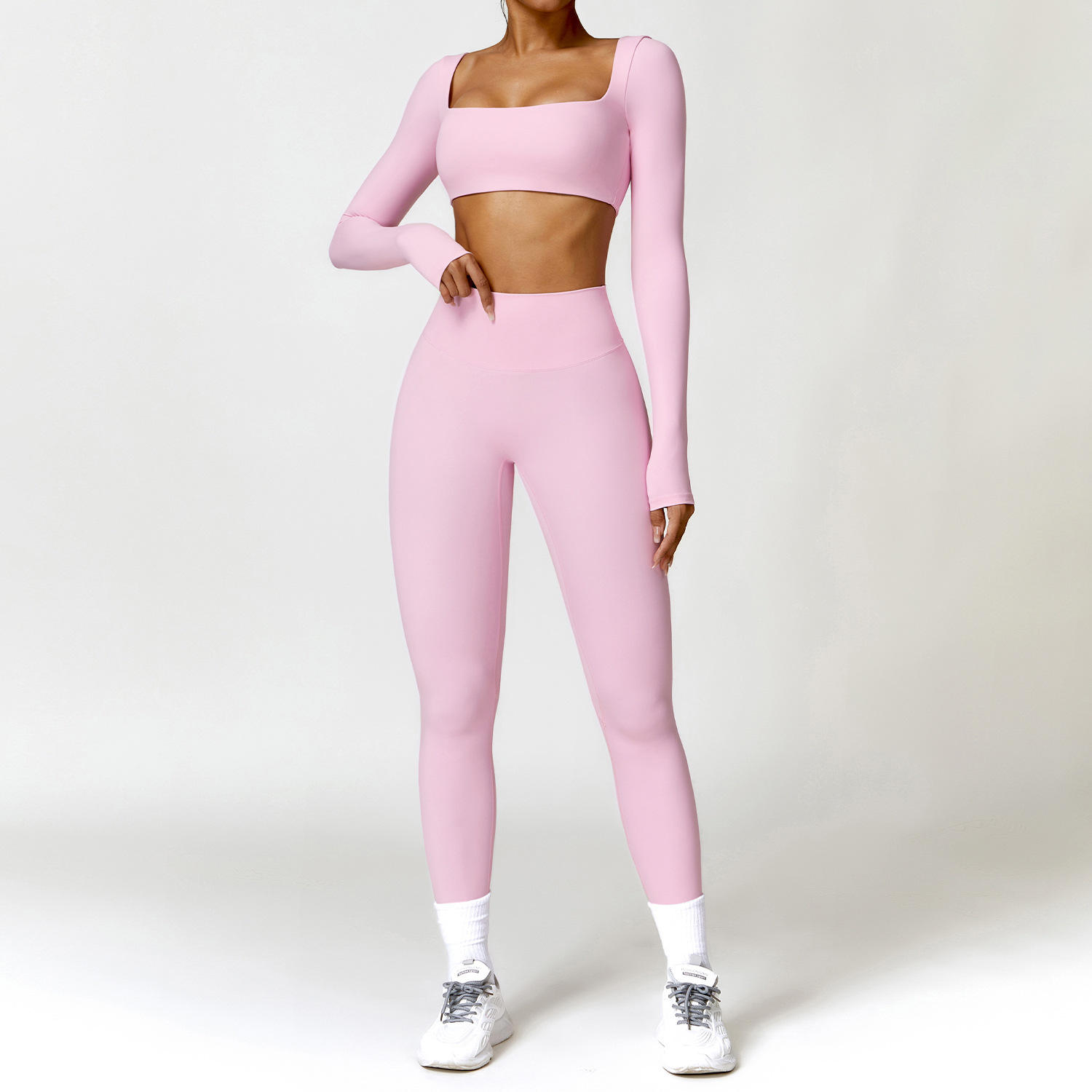 pink long sleeve Set