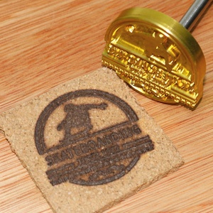 Moldes de latón personalizados para estampado de alimentos, diseño de hierro de marca para hamburguesas, pasteles y madera - Product Image 2