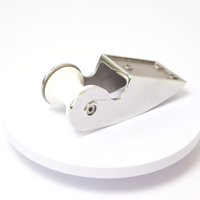 Rouleau de proue d'ancre en acier inoxydable 316 poli miroir avec base en caoutchouc pour yacht, matériel marin