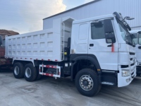 HOWOHW76 Camion benne 6X4 371HP à transmission manuelle, carrosserie large renforcée, essieu avant spécifique en acier soudé en forme de boîte
