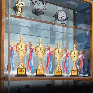 Gros Grand Trophée d'Or Coupe Match Sportif Trophée en Métal Première Place Gagnant Prix pour les Tournois Compétitions - Product Image 4