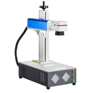 S3 30W Mini Metaalvezel Laser Markering Graveermachine Voor Metaal Roestvrij Staal Aluminium Plastic Rubber