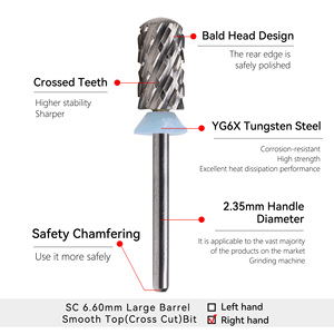 Nhà Máy Sản Xuất Và Bán Buôn Tùy Chỉnh Nga Nail Khoan Bit Bộ 30 SC 6.60 Mm Lớn Thùng Mịn Top Chéo Cắt Bit - Product Image 2