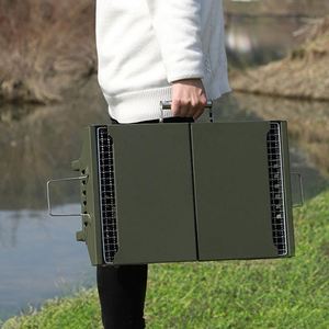 Barbecue portable en acier inoxydable, personnalisé en usine, pour le camping en plein air et la cuisson au charbon de bois - Product Image 4