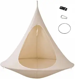 中国高品质尼龙颈部超轻吊床树带便携式降落伞尼龙吊床用于背包旅行轻巧