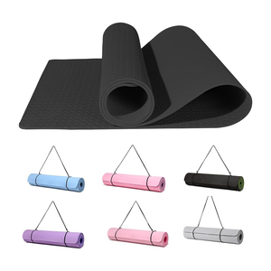Tapete de Yoga TPE para Dropshipping, Antideslizante, con Logotipo Personalizado, Impresión UV, Ecológico, Doble Capa - Product Image 1