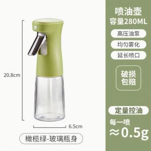 Ensemble de vaporisateurs pour huile d'olive et barbecue RAYBIN, en verre personnalisé et acier inoxydable, capacité de 100 ml, écologique, pour la cuisine - Product Image 6