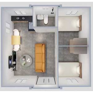 预制式可扩展20英尺40英尺现代模块化可拆卸低成本2-3卧室别墅集装箱住宅 - Product Image 5