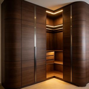 Armario Moderno a Medida con Diseño Personalizado, Armario de Melamina con Puerta de Madera Sólida, Muebles de Almacenamiento para Dormitorio - Product Image 5