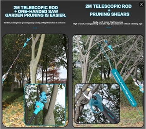 Utensile elettrico multifunzione da giardino: motosega estensibile/potatore/pulesaw (conforme a RoHS, modello <span class=keywords><strong>EcoPower</strong></span>) - Product Image 6