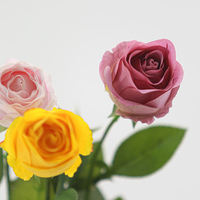 Rose artificielle réaliste au toucher naturel, style bulgare élégant, pour mariage, anniversaire, cadeau, décoration intérieure, arrangement de luxe