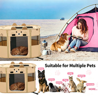 Maison pour animaux de compagnie pliable de luxe et durable, 7 couleurs, enclos portable pour animaux, enclos d'exercice, chambre de mise en couche rectangulaire pour chats