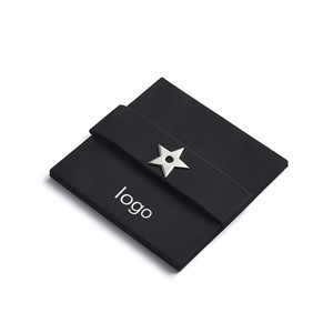 Custom Logo Black Silkscreen Printing PU Leather Makeup Pocket <b>Mirror</b> <b>Rectangle</b> Shape with Pouch - Product Image 2