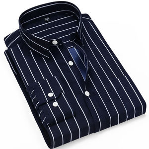ZZH572 - Camisa sin Planchado para <span class=keywords><strong>Hombre</strong></span>, Otoño, Casual, Talla Grande - Product Image 5