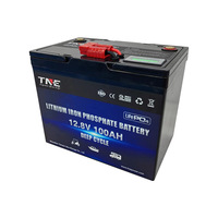 Baterai Golf Cart LiFePO4 12V 12.8V 100Ah Baterai Lithium dengan Casing Asam Timbal untuk Mengganti Baterai Asam Timbal 6V 8V 12V
