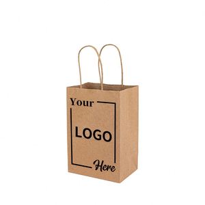 Custom Printed Your Own Logo Go Restaurant Food Delivery Packaging Kraft Takeout Takeaway <b>Lunch</b> Paper Bags - Product Image 2