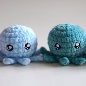 Gran oferta hecha a mano muñeco <span class=keywords><strong>de</strong></span> peluche adorno <span class=keywords><strong>pulpo</strong></span> ganchillo llavero <span class=keywords><strong>para</strong></span> niños regalo mochila accesorio decoración artículo - Product Image 3