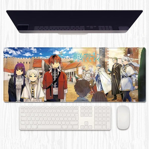 4 styles, 80*30CM, tapis de souris personnalisés mignons pour filles, <span class=keywords><strong>Sousou</strong></span> No Frieren Himmel Fern Stark, taille clavier, tapis de souris de jeu anime - Product Image 1