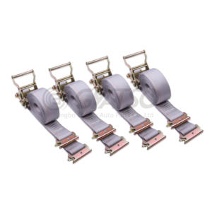 Cor de catraca de amarração logística tipo promoção 2'' x 20' com pontas de trilha em E cor cinza - Product Image 5