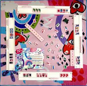 Modern Luxury <strong>Marshmallow</strong> Pink Mahjong Tiles 160Pcs Portable Durable Water Resistant Non-Toxic 4 Players <strong>Lucky</strong> <strong>Charms</strong> Acrylic - Product Image 3
